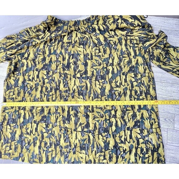 Maison D’Amelie Bishop Sleeve Floral Semi Sheer Regency Blouse XL Whimsigoth - Picture 11 of 15